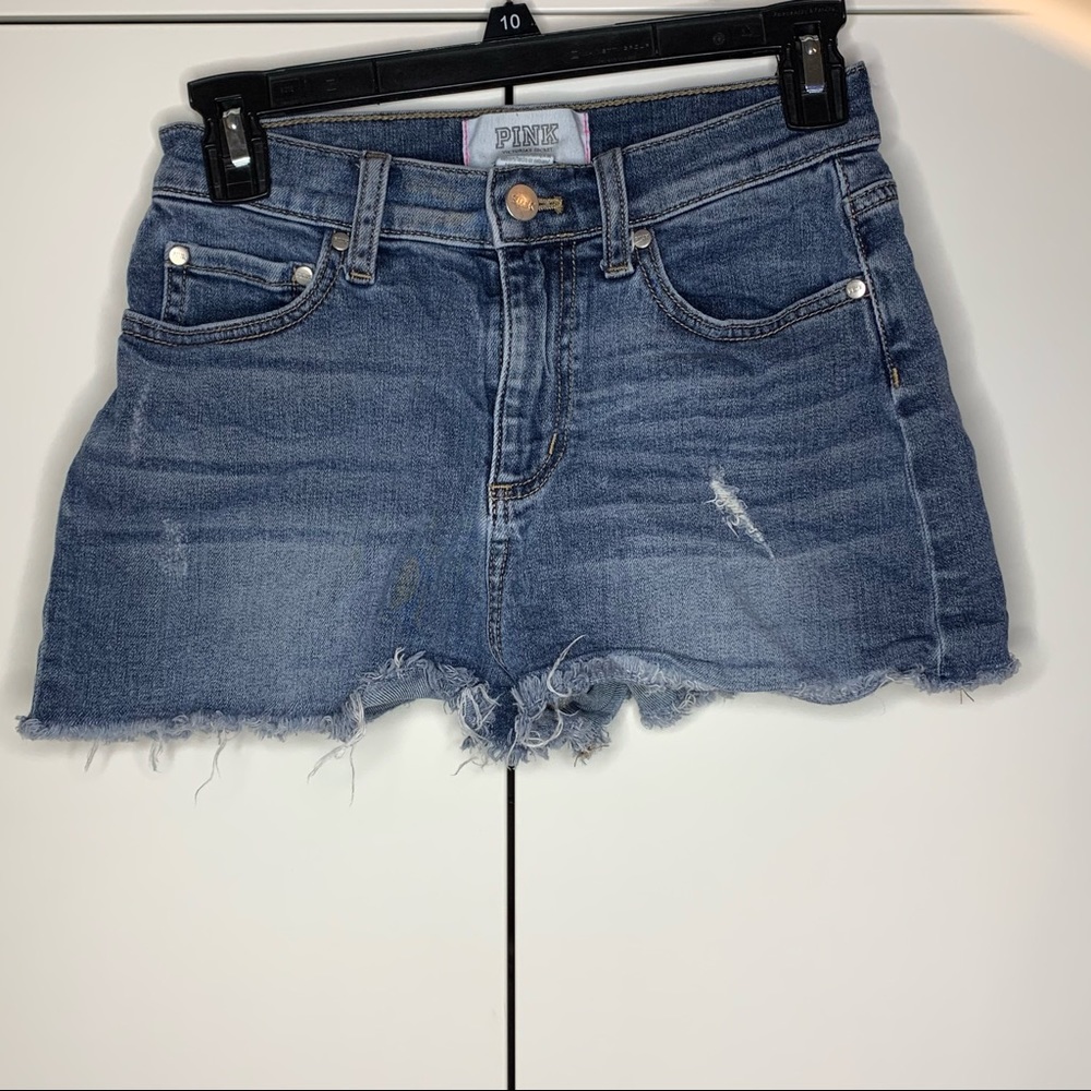 Victoria’s Secret PINK High Waisted Denim Shorts